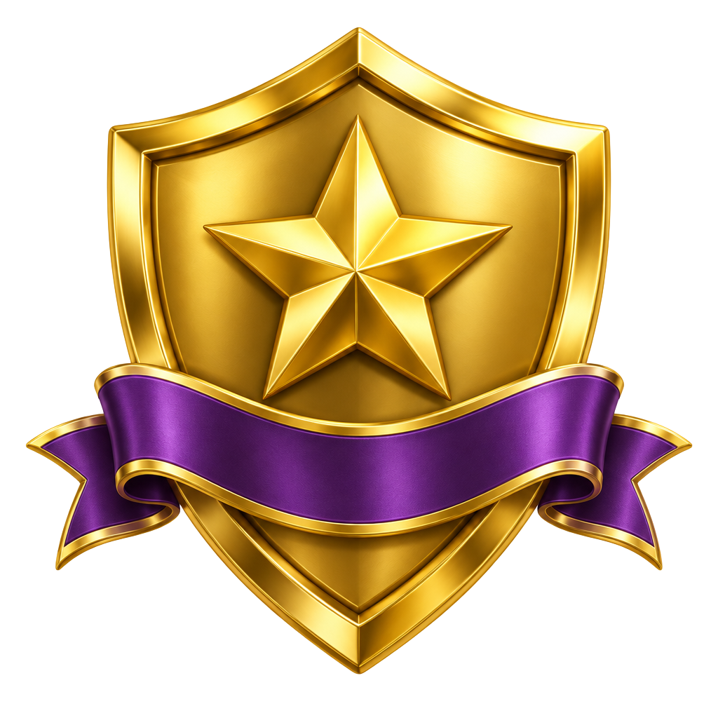 Golden 3+ year protection shield